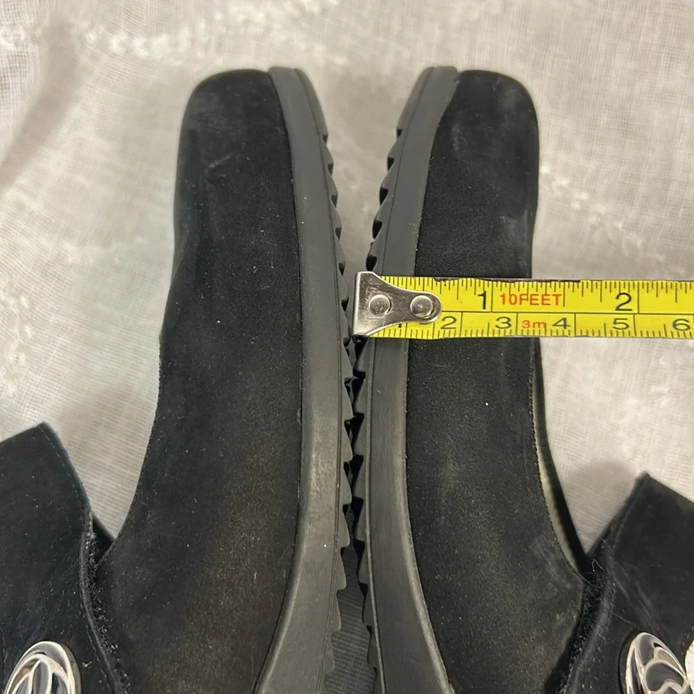 Waldlaufer almost new leather slight wedge shoes